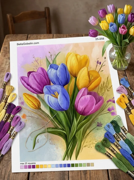 Colorful tulips – 25-258