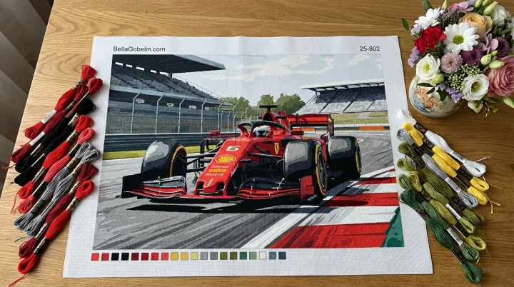 F1 Ferrari tapestry kit