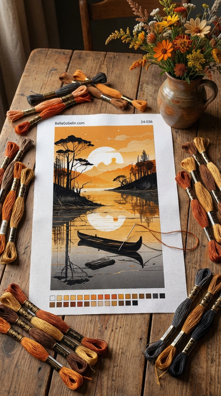 At Night on the Lake 1.