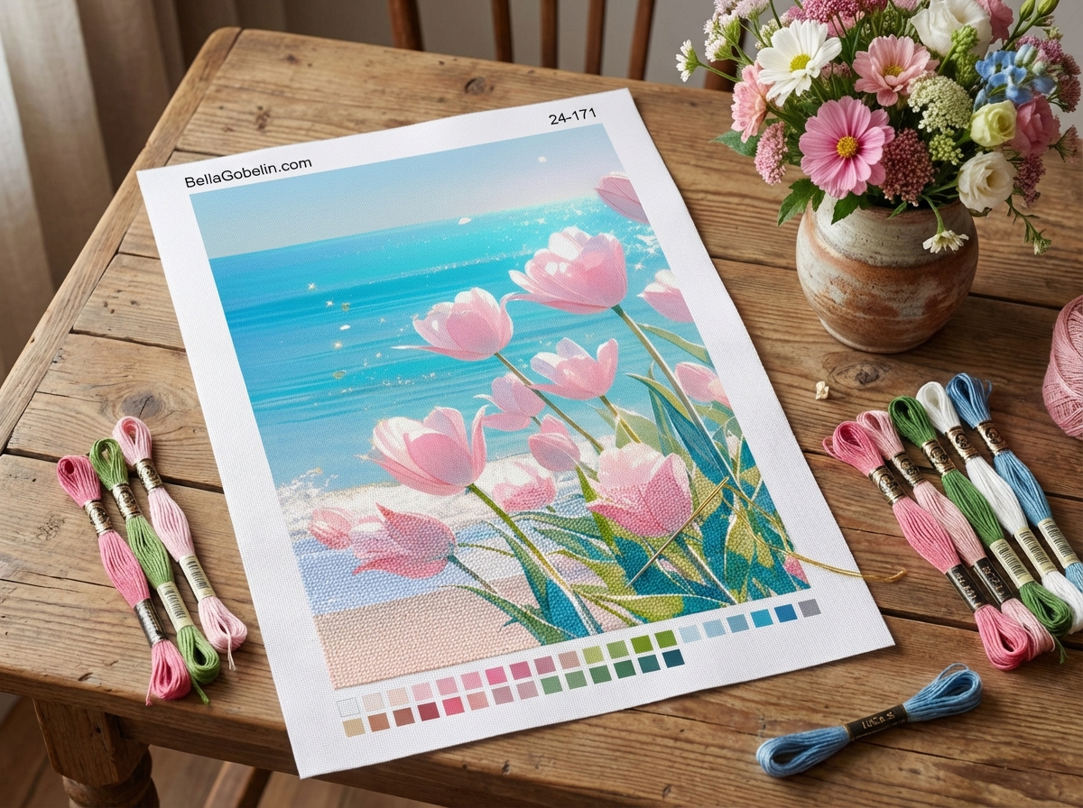 Flowers on the beach