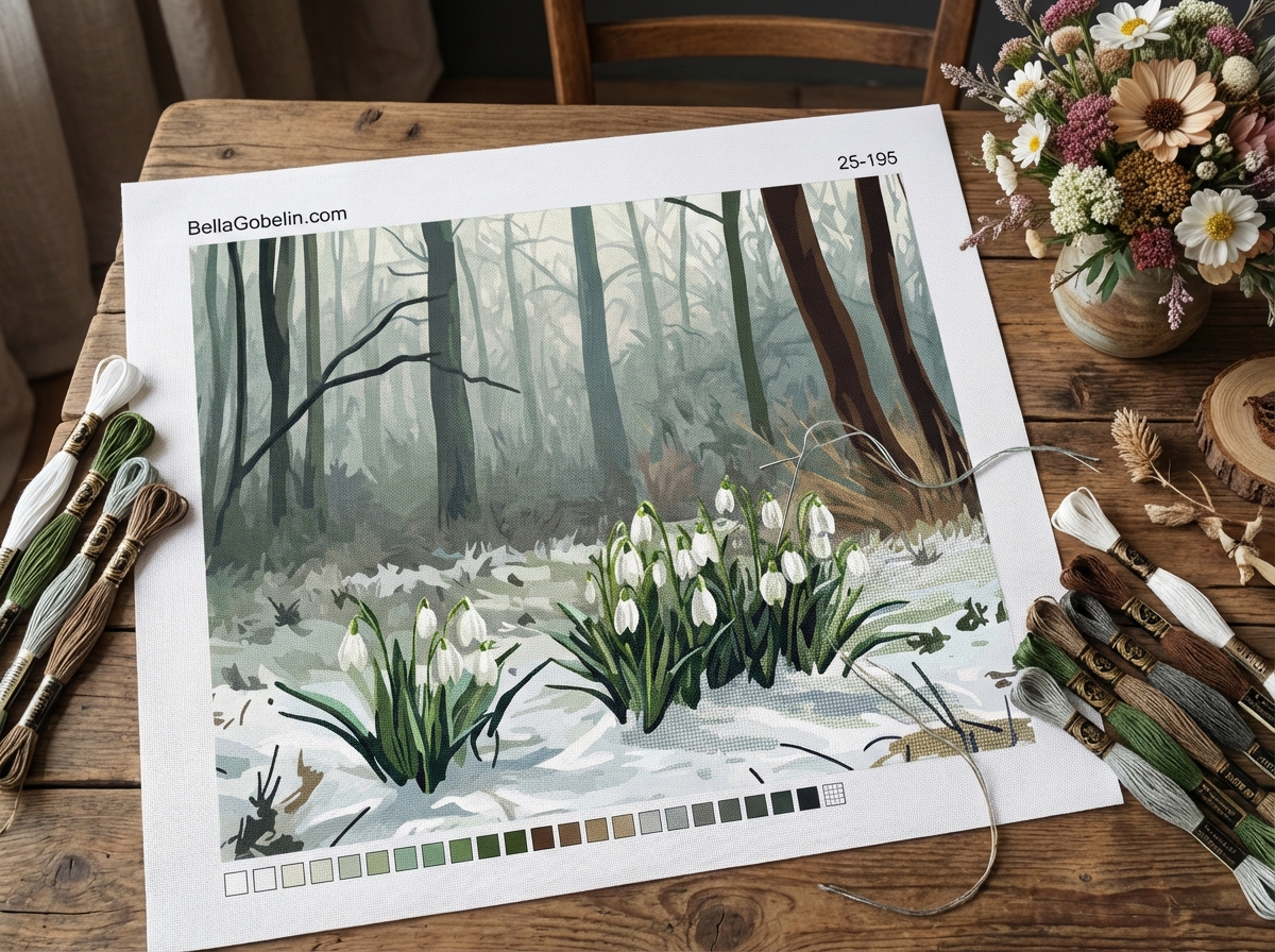 Snowdrops in the snow