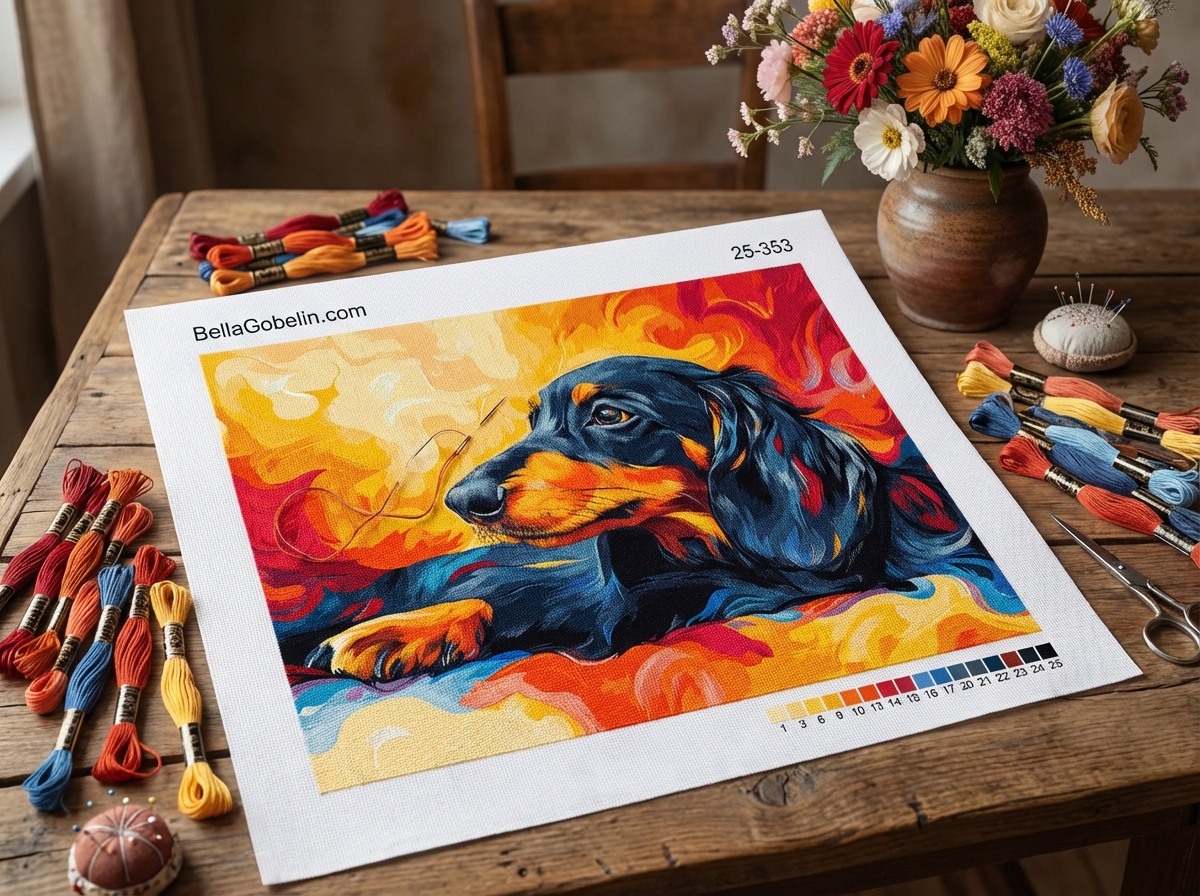 Dachshund portrait, dachshund dog