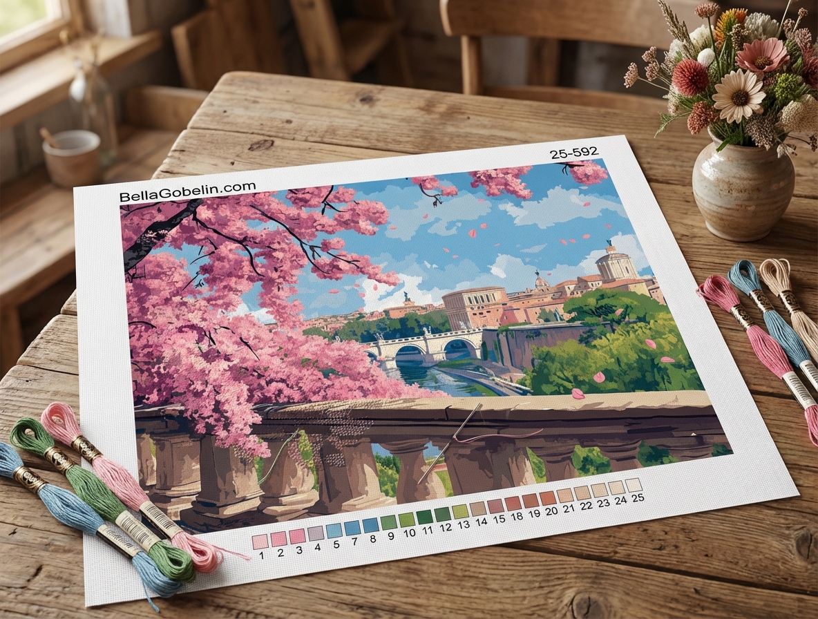 Rome, spring, blossoming