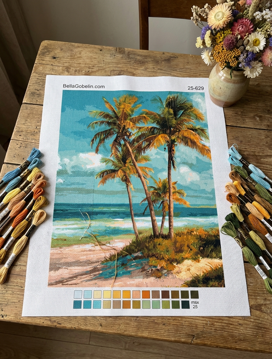 Palm tree beach series – 25-629