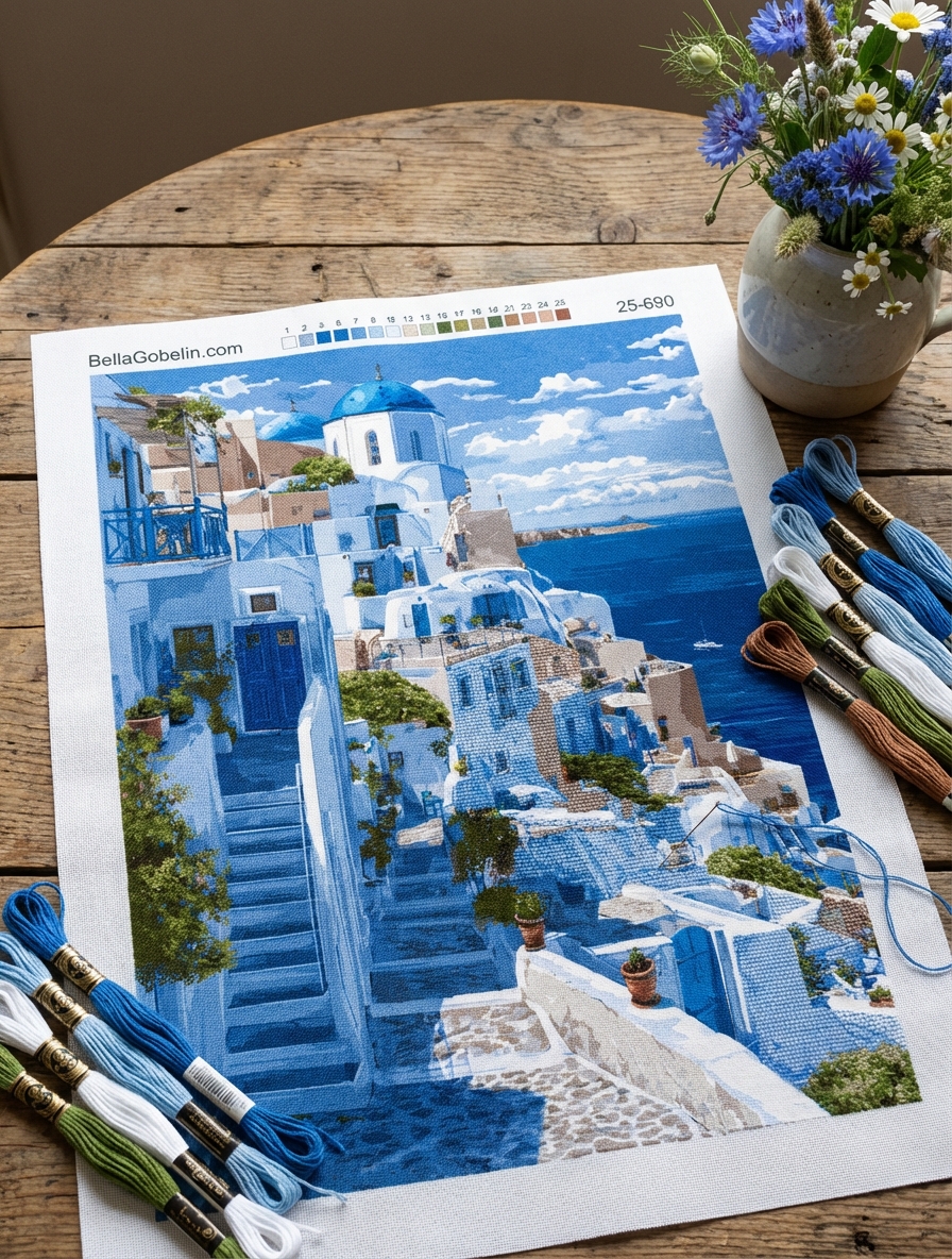 Greek blue and white houses