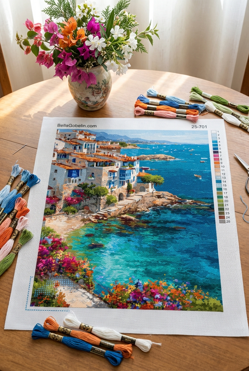 A small seaside town at the bay