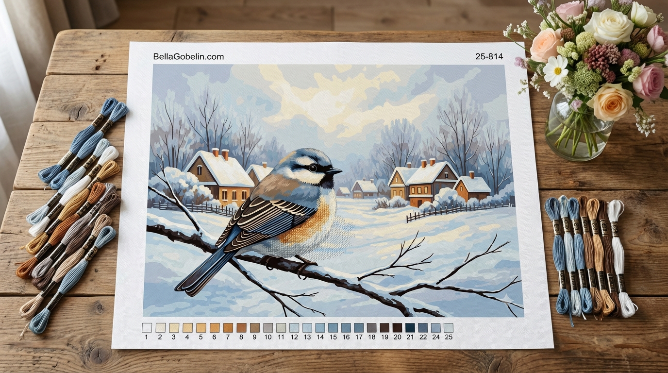 Winter in the village – 25-814