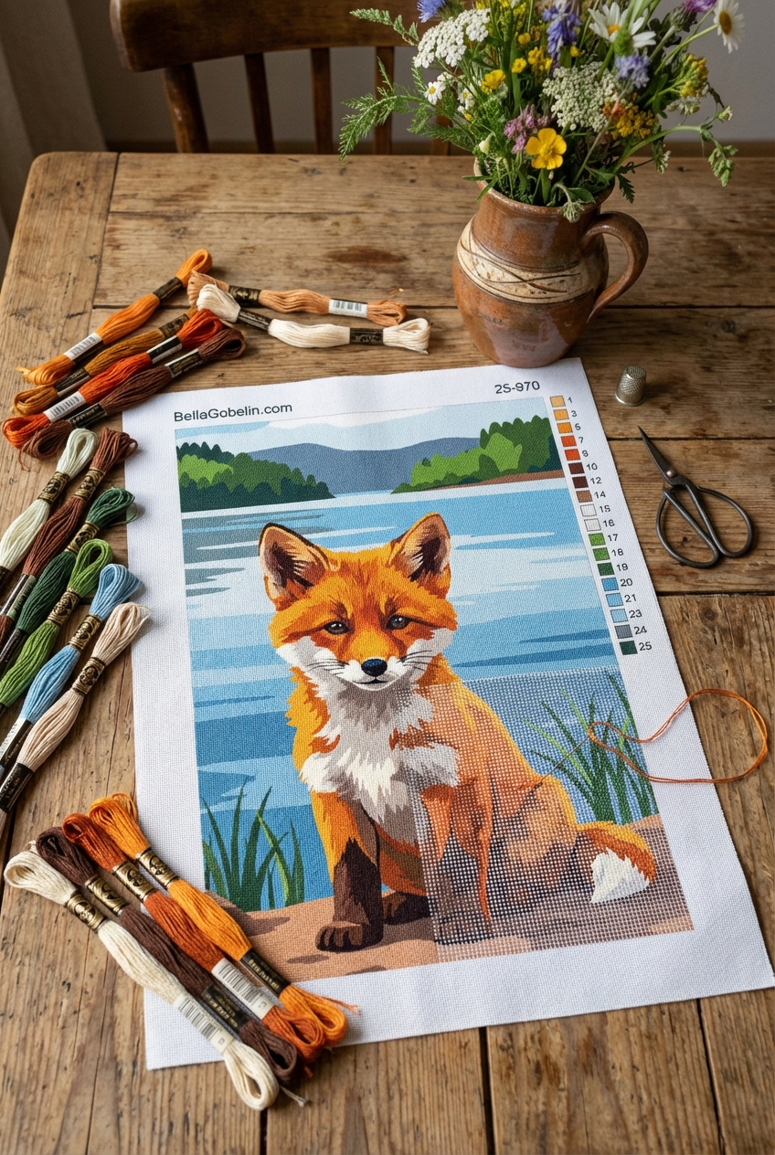 Little Fox by the lake