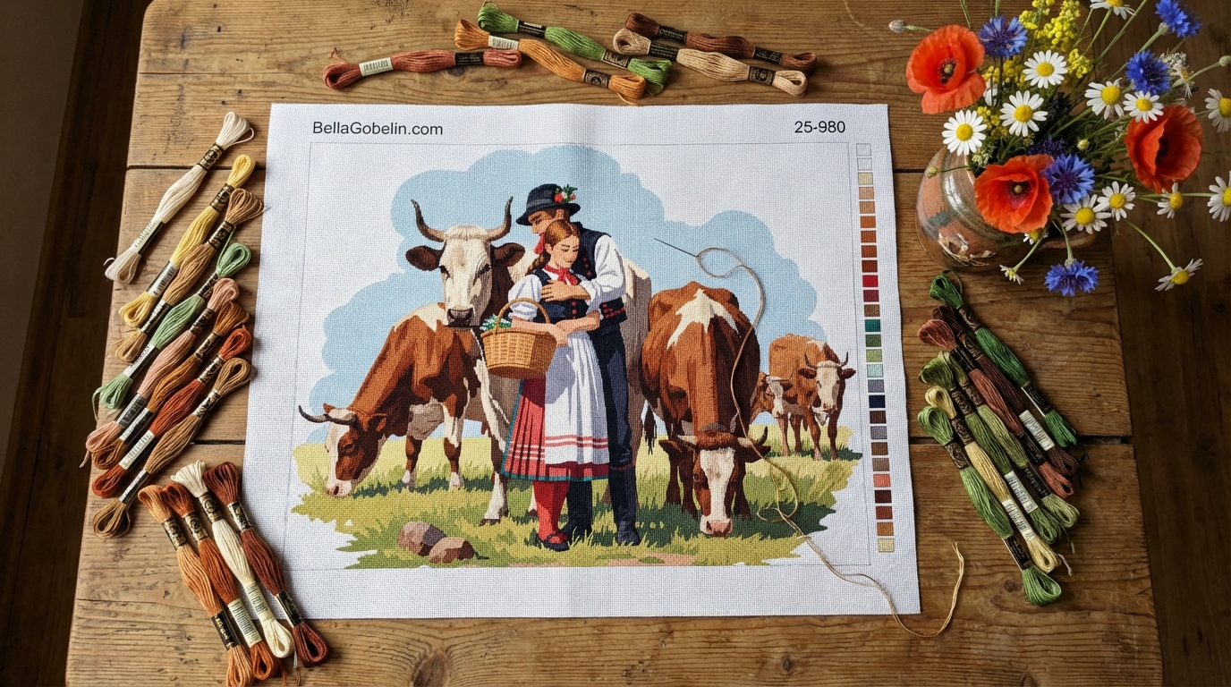 Romance in the meadow