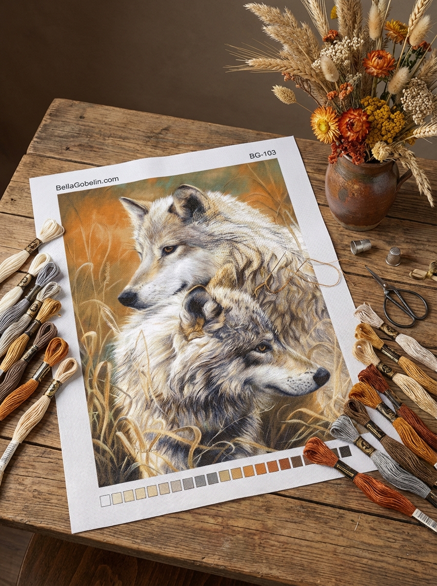 The pair of wolves