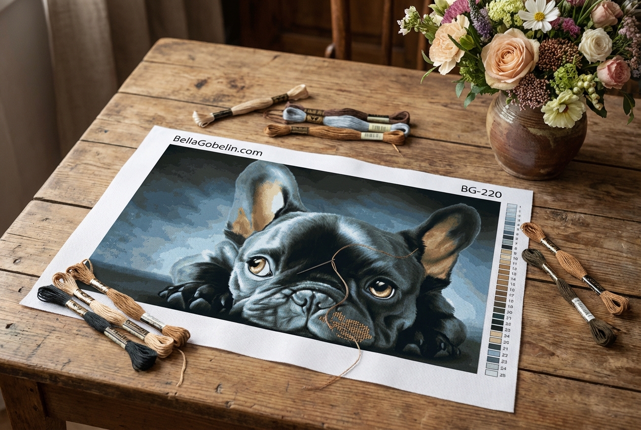 Not a very happy French Bulldog