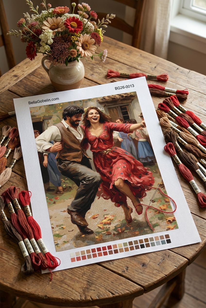 Dancing couple life scene – BG26-0013