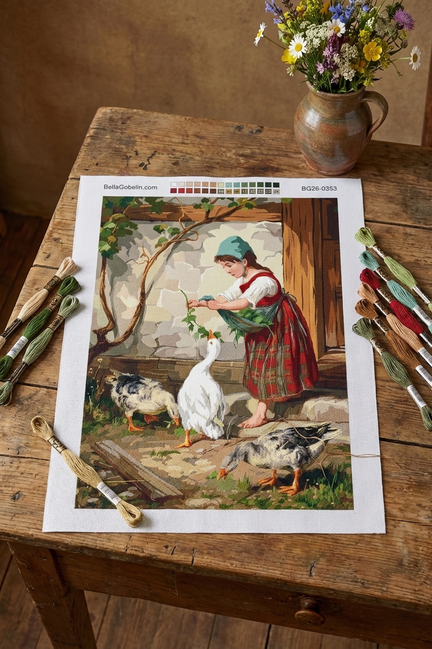 The Goose Girl - Antonio Montemezzano replica