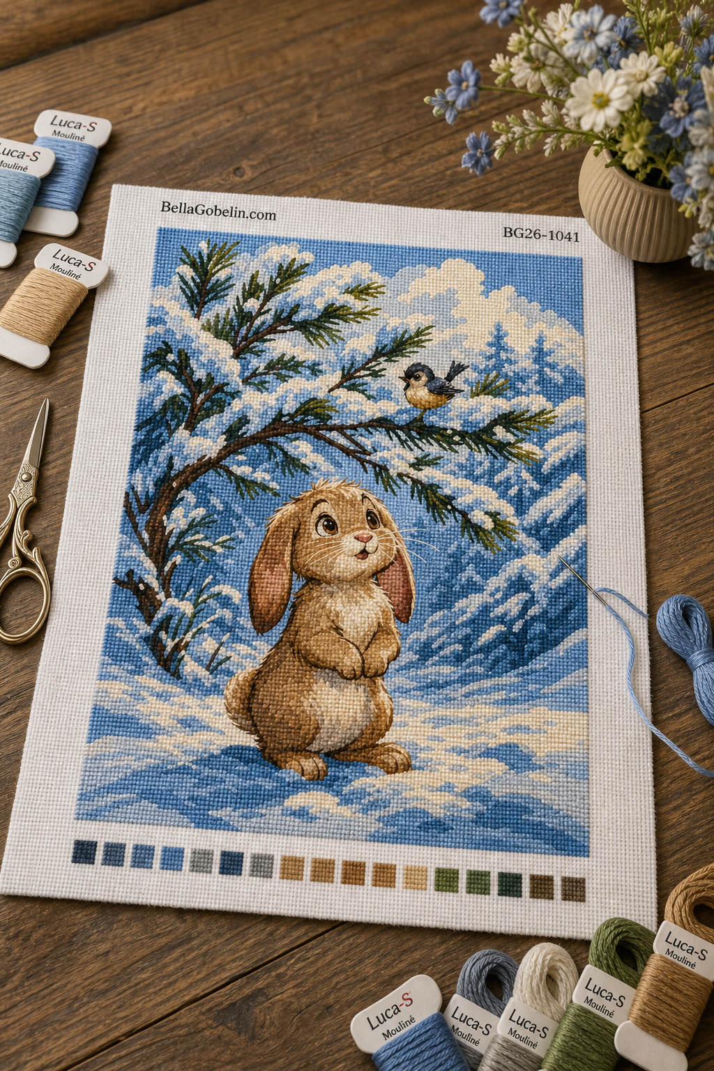 Rabbit in the snow