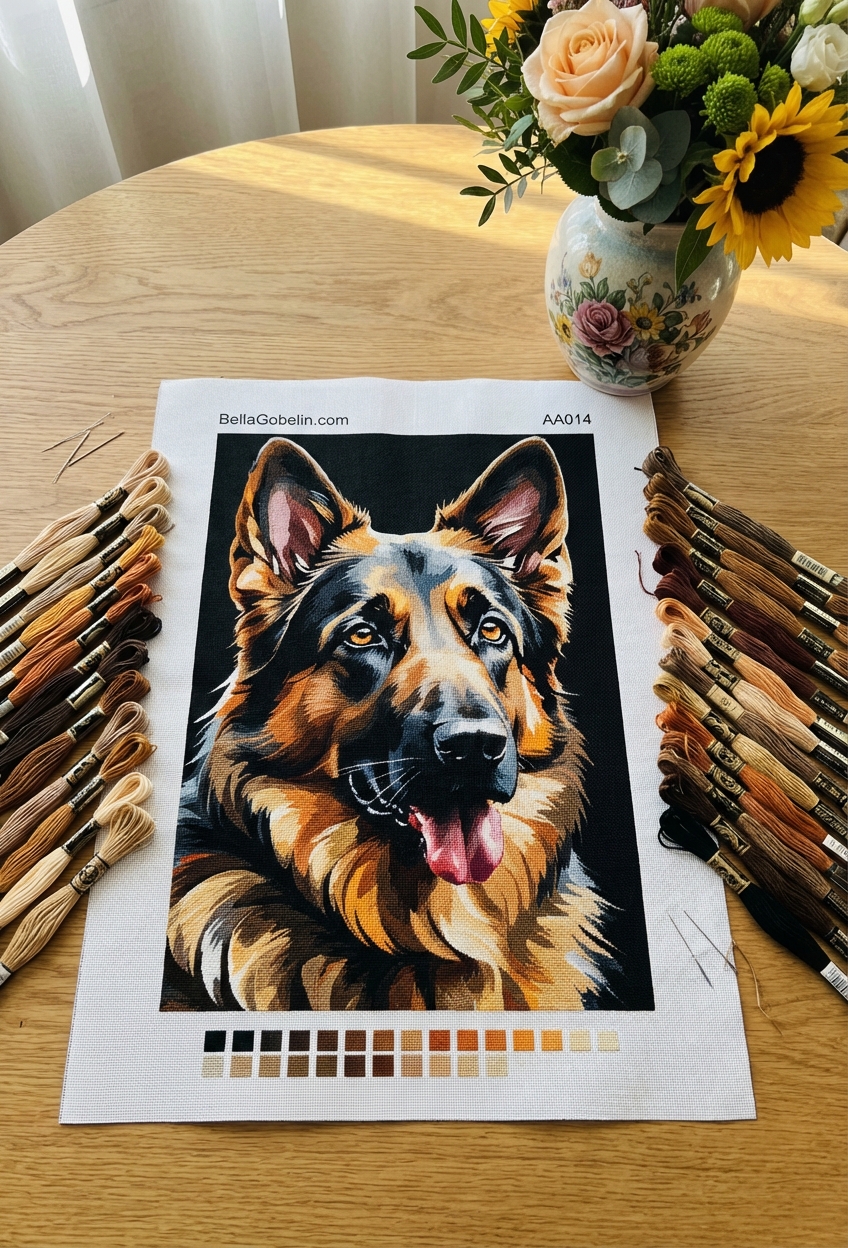 German Shepherd Dog Portrait