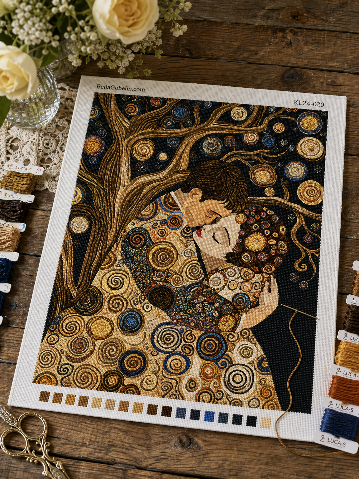 Klimt style: Kiss variations – KL24-020