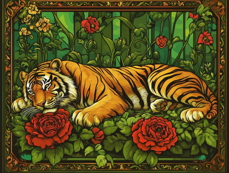 <div class='list-title'>Tiger portrait in the style of Mucha</div><div class='list-plustitle'>stitchable gobelin kit</div>