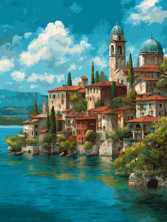 Festői olasz kisváros