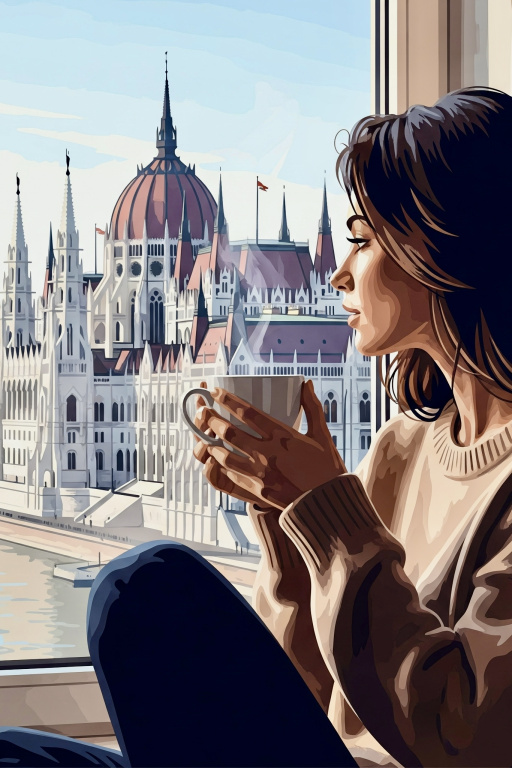 Coffee portrait at the Parliament