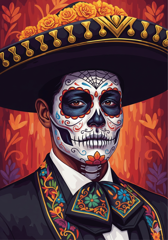 Mexican Halloween portrait series