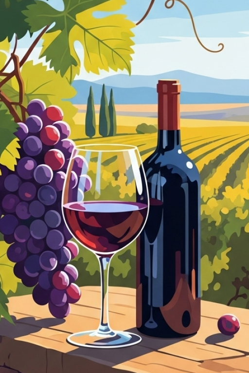 Tuscany still life with a tapestry embroidery