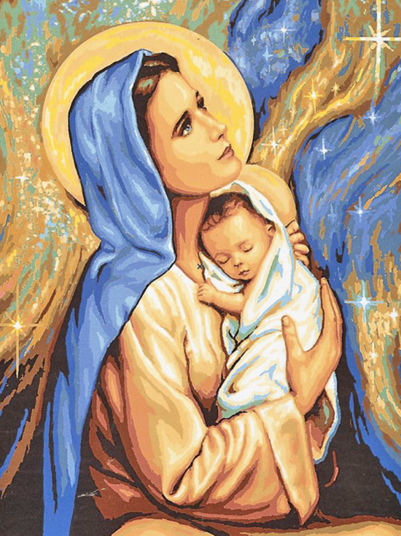 <div class='list-title'>Maria och lilla Jesus</div><div class='list-plustitle'>broderi gobelin kit</div>