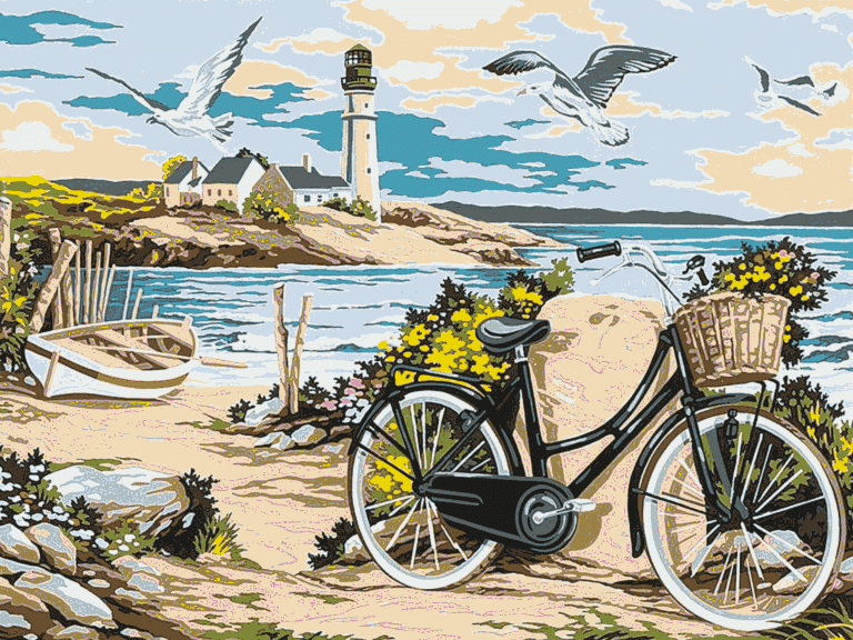 <div class='list-title'>Seaside Bicycle Still Life</div><div class='list-plustitle'>stitchable gobelin kit</div>