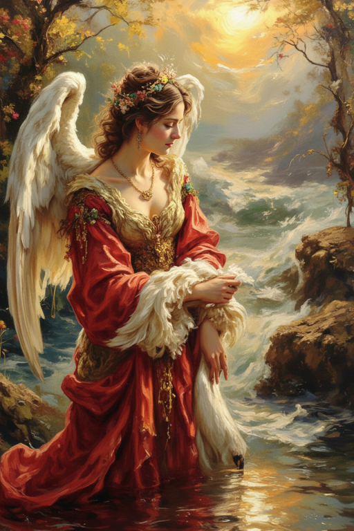 Angel on the beach