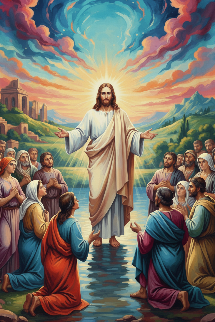 Jesus and his disciples