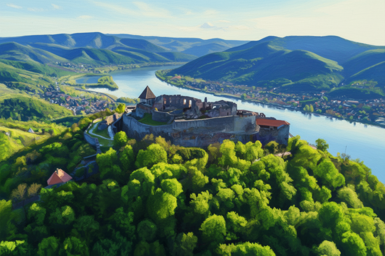 Visegrád castle landscape