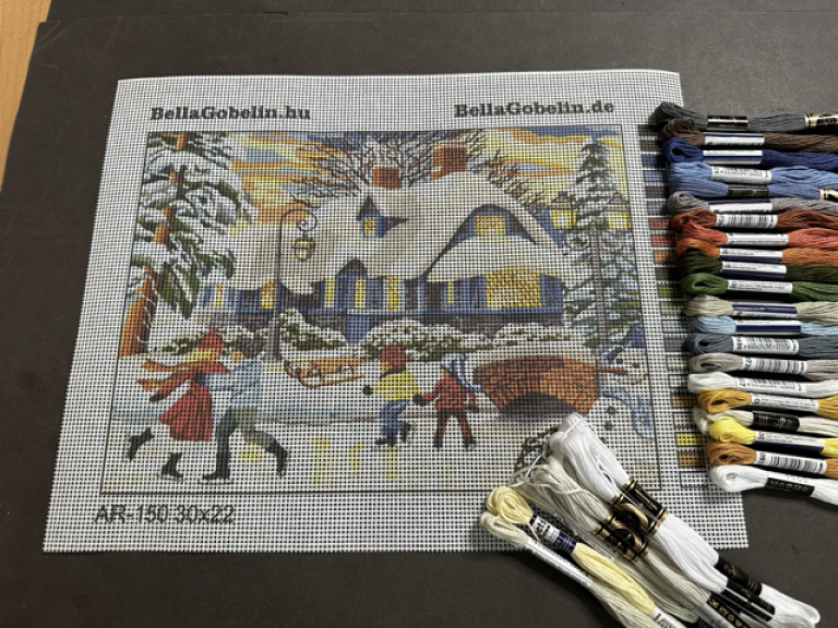 Winter Atmosphere in the Village