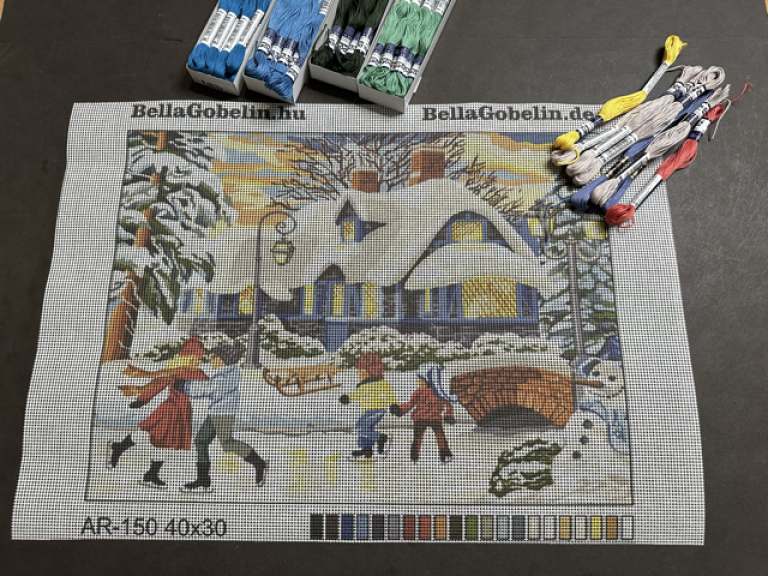 Winter Atmosphere in the Village