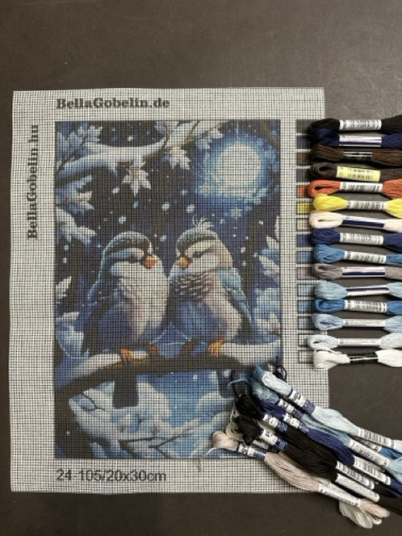 Little birds in a Christmas mood