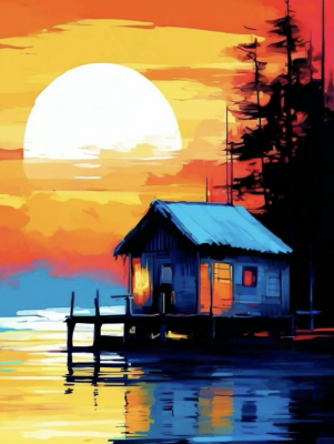 House by the lakeside