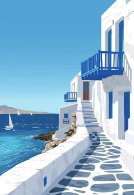 Santorini landscape