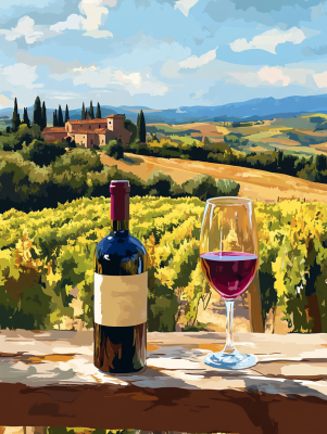 Tuscany atmosphere, Chianti, Wine