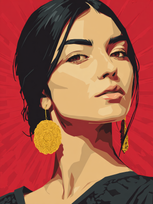 Portrait of a Mexican girl