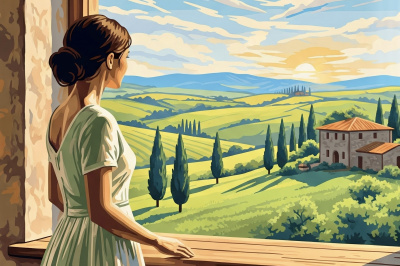 A view in Tuscany