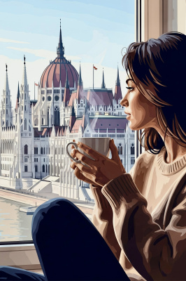 Coffee portrait at the Parliament