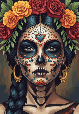 Mexican Halloween portrait series