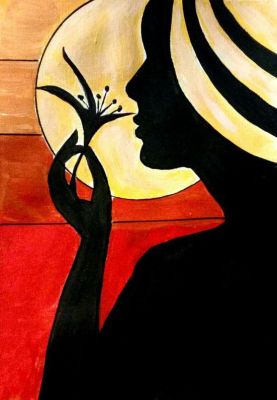 Portrait of a lady in African style