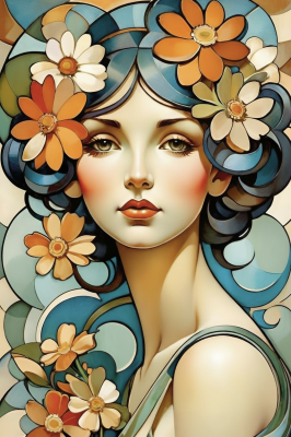 Alphonse Mucha style – BG26-0128