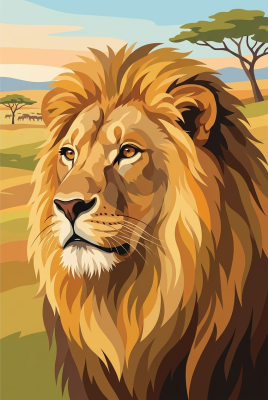 Lion portrait – BG26-0420
