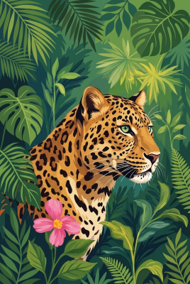 Leopard in the jungle