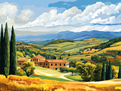 Provence landscape – DL24-092