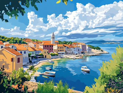 A small town on the Adriatic