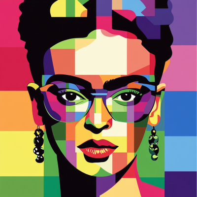Frida Kahlo modern portrait