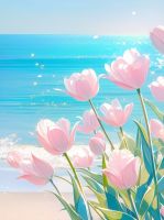 Flowers on the beach