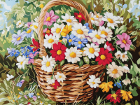 Colorful Flower Basket