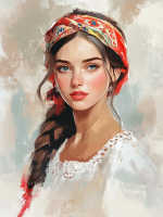 Russian lady portrait